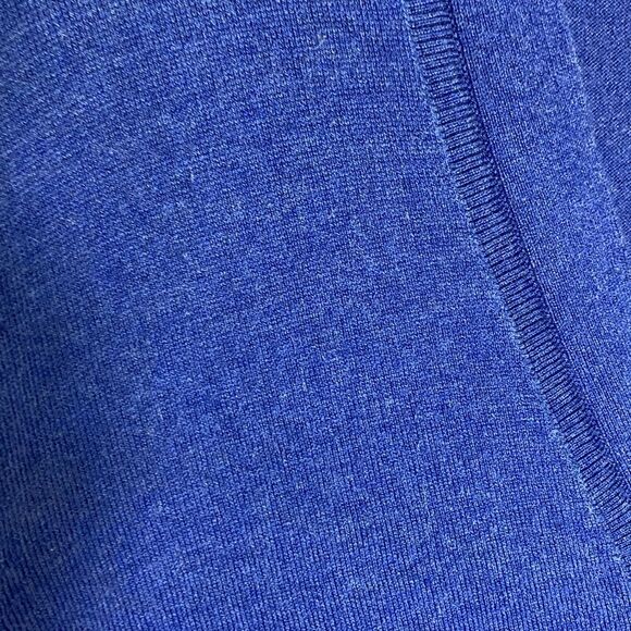 Banana Republic Bright Blue Silk Cotton Blend LS V-Neck Button Cardigan Size L - Picture 11 of 11